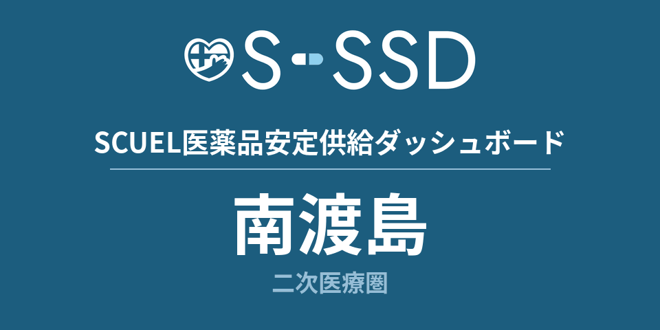 南渡島二次医療圏の医療・医薬品データ｜SCUEL医薬品安定供給ダッシュボード