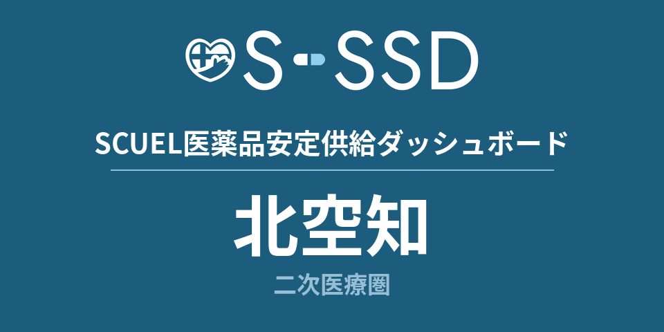北空知二次医療圏の医療・医薬品データ｜SCUEL医薬品安定供給ダッシュボード