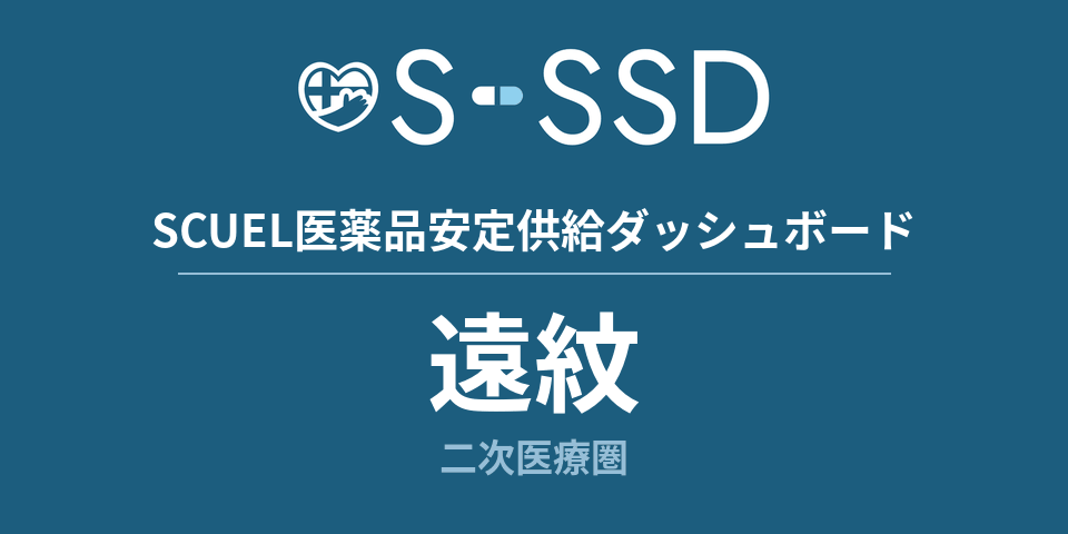 遠紋二次医療圏の医療・医薬品データ｜SCUEL医薬品安定供給ダッシュボード