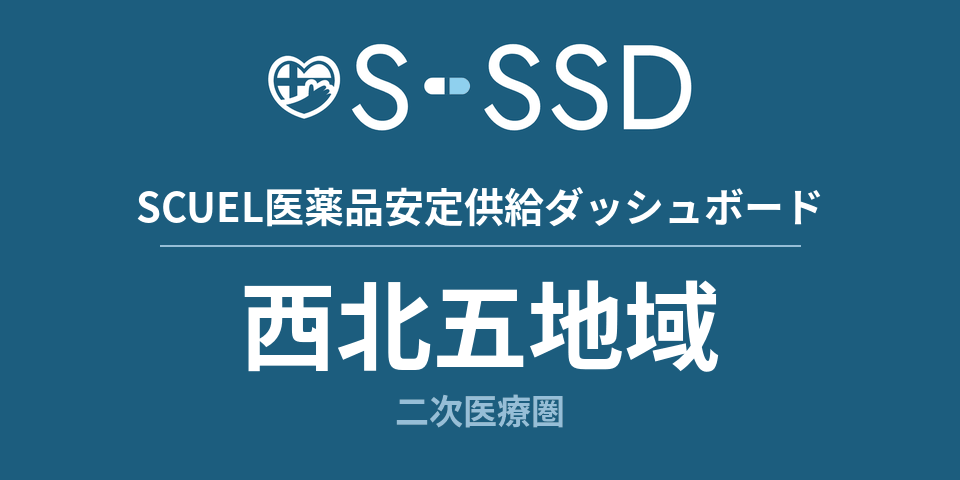 西北五地域二次医療圏の医療・医薬品データ｜SCUEL医薬品安定供給ダッシュボード