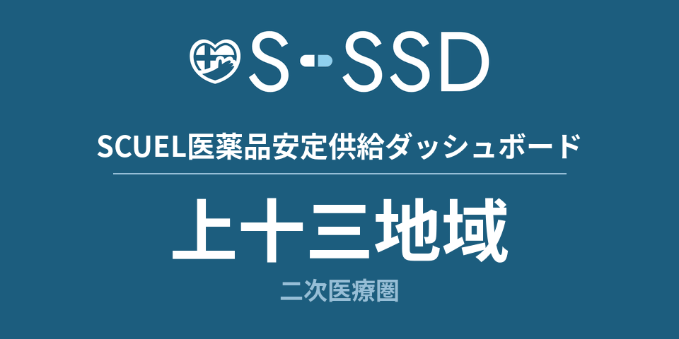 上十三地域二次医療圏の医療・医薬品データ｜SCUEL医薬品安定供給ダッシュボード
