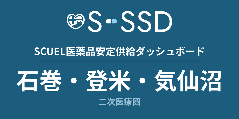 石巻・登米・気仙沼二次医療圏の医療・医薬品データ｜SCUEL医薬品安定供給ダッシュボード
