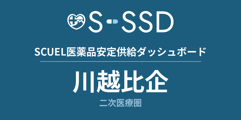 川越比企二次医療圏の医療・医薬品データ｜SCUEL医薬品安定供給ダッシュボード