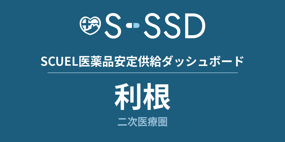 利根二次医療圏の医療・医薬品データ｜SCUEL医薬品安定供給ダッシュボード