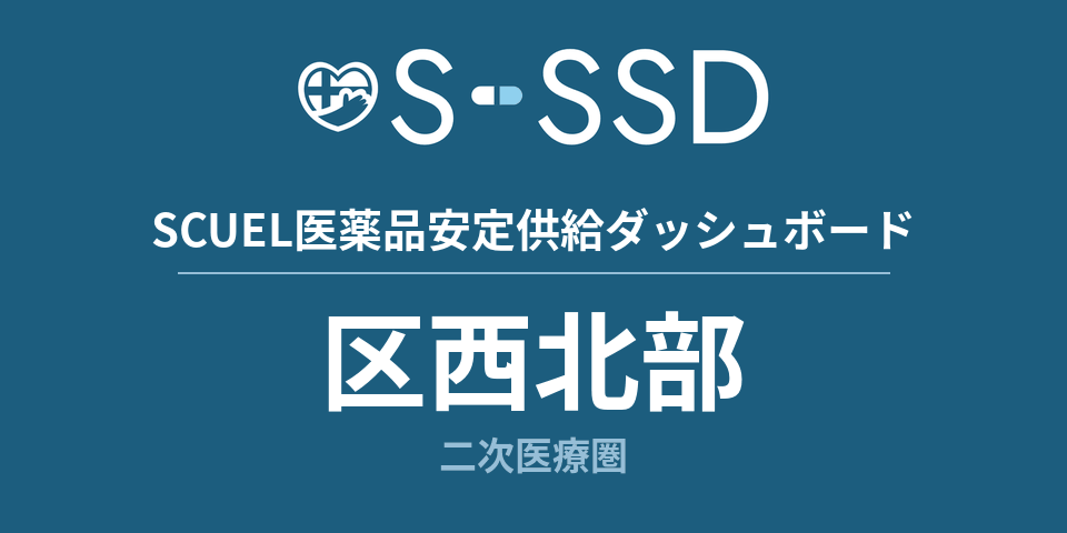 区西北部二次医療圏の医療・医薬品データ｜SCUEL医薬品安定供給ダッシュボード