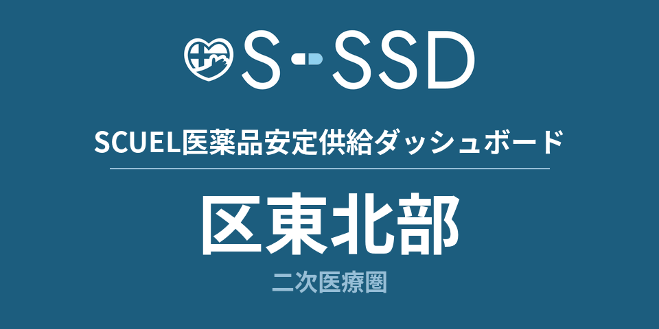 区東北部二次医療圏の医療・医薬品データ｜SCUEL医薬品安定供給ダッシュボード