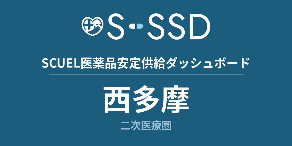 西多摩二次医療圏の医療・医薬品データ｜SCUEL医薬品安定供給ダッシュボード