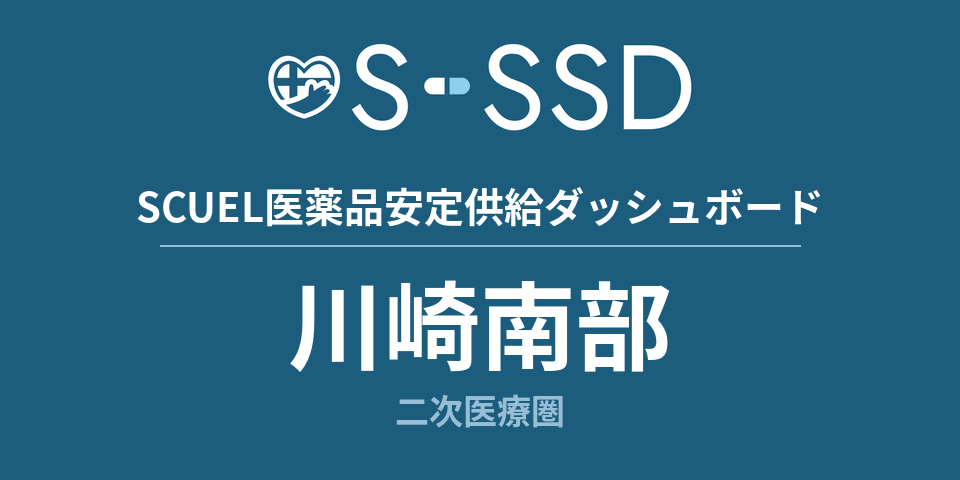 川崎南部二次医療圏の医療・医薬品データ｜SCUEL医薬品安定供給ダッシュボード