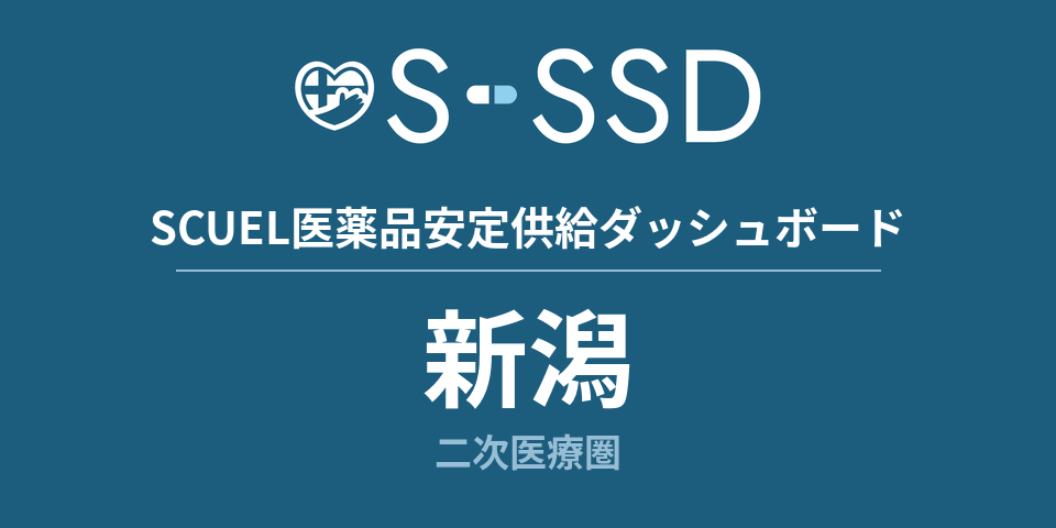 新潟二次医療圏の医療・医薬品データ｜SCUEL医薬品安定供給ダッシュボード