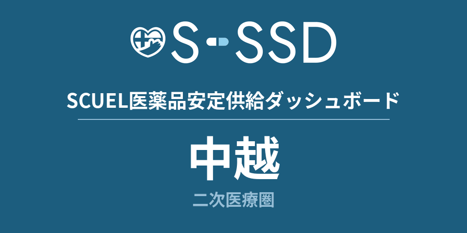 中越二次医療圏の医療・医薬品データ｜SCUEL医薬品安定供給ダッシュボード