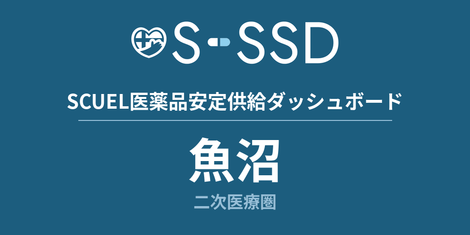 魚沼二次医療圏の医療・医薬品データ｜SCUEL医薬品安定供給ダッシュボード