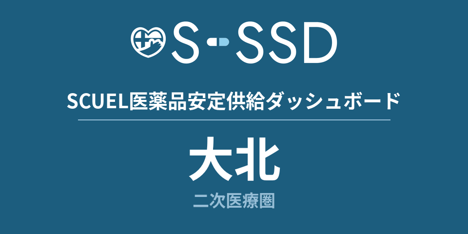大北二次医療圏の医療・医薬品データ｜SCUEL医薬品安定供給ダッシュボード