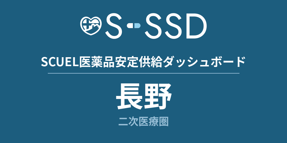 長野二次医療圏の医療・医薬品データ｜SCUEL医薬品安定供給ダッシュボード
