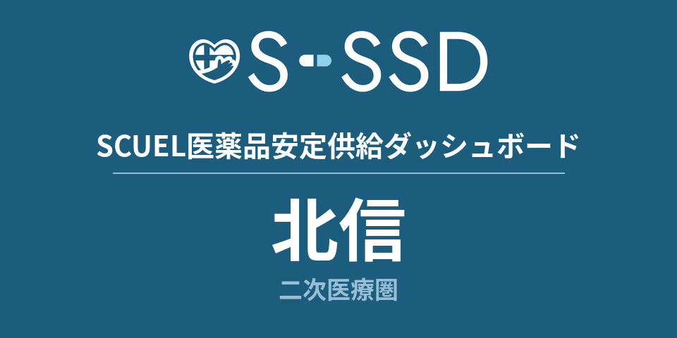 北信二次医療圏の医療・医薬品データ｜SCUEL医薬品安定供給ダッシュボード