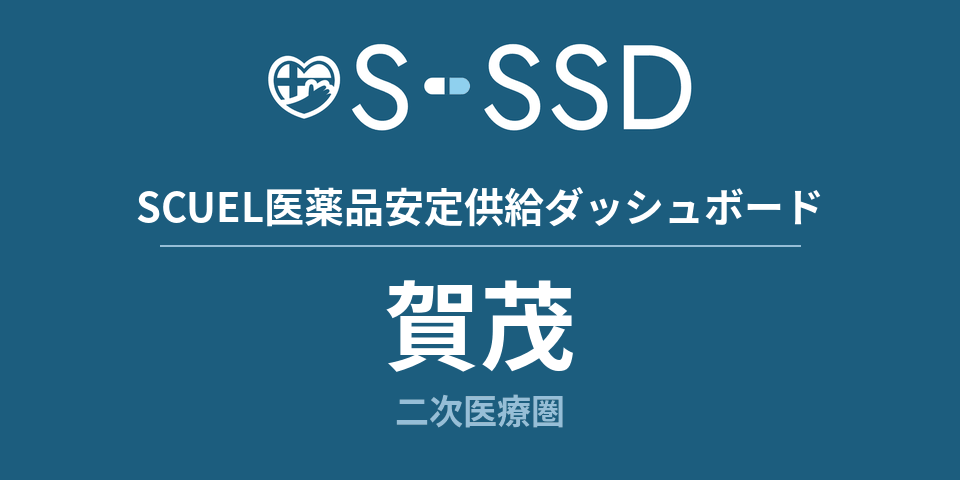 賀茂二次医療圏の医療・医薬品データ｜SCUEL医薬品安定供給ダッシュボード