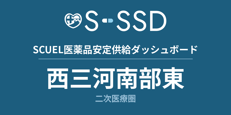西三河南部東二次医療圏の医療・医薬品データ｜SCUEL医薬品安定供給ダッシュボード