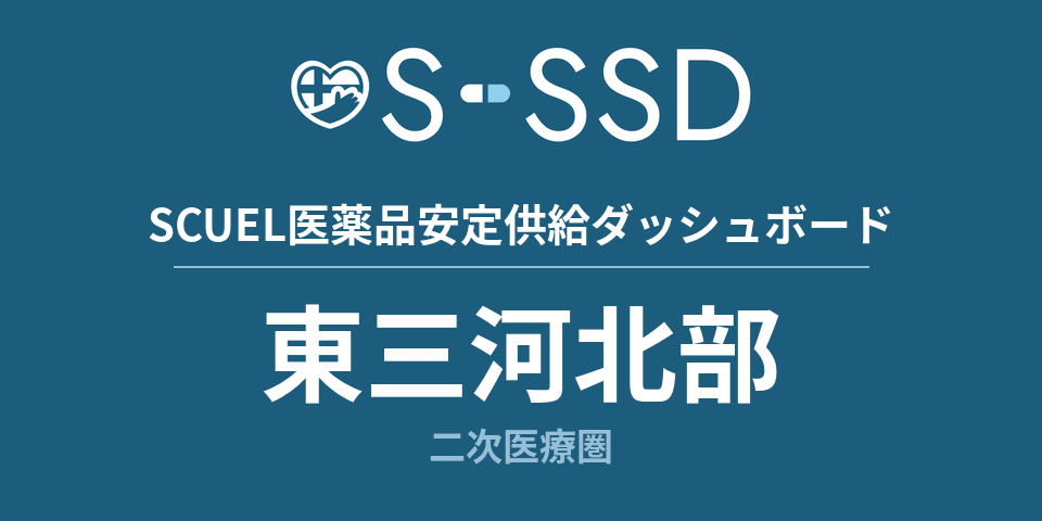 東三河北部二次医療圏の医療・医薬品データ｜SCUEL医薬品安定供給ダッシュボード