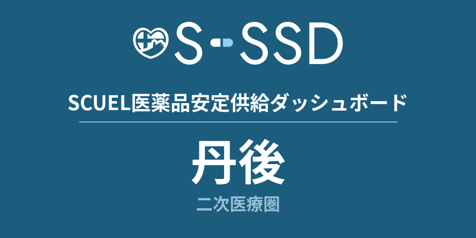 丹後二次医療圏の医療・医薬品データ｜SCUEL医薬品安定供給ダッシュボード