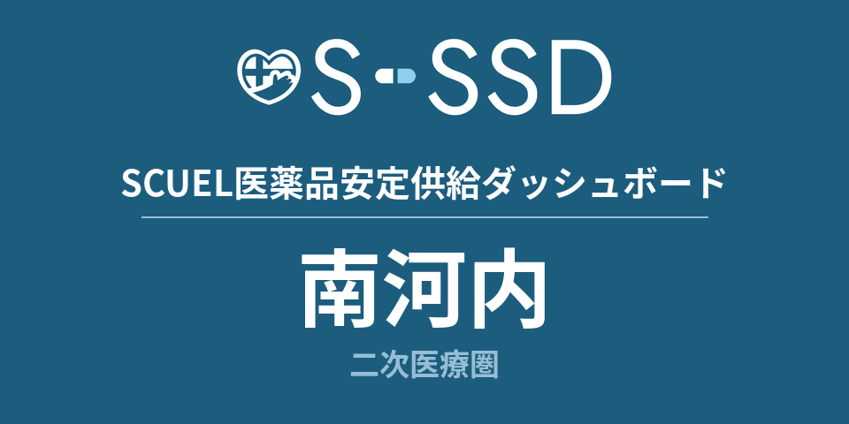 南河内二次医療圏の医療・医薬品データ｜SCUEL医薬品安定供給ダッシュボード