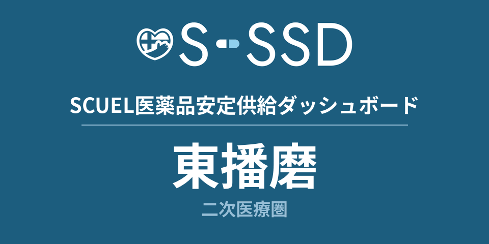 東播磨二次医療圏の医療・医薬品データ｜SCUEL医薬品安定供給ダッシュボード