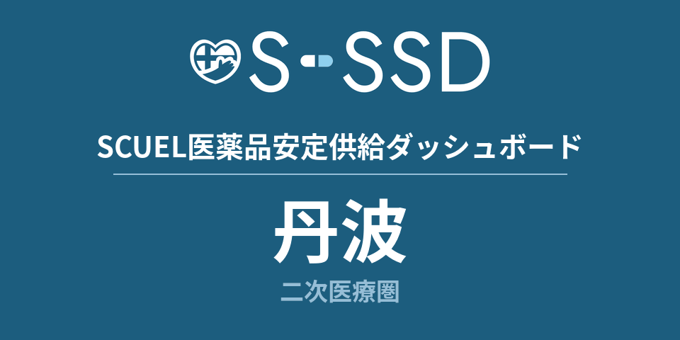 丹波二次医療圏の医療・医薬品データ｜SCUEL医薬品安定供給ダッシュボード