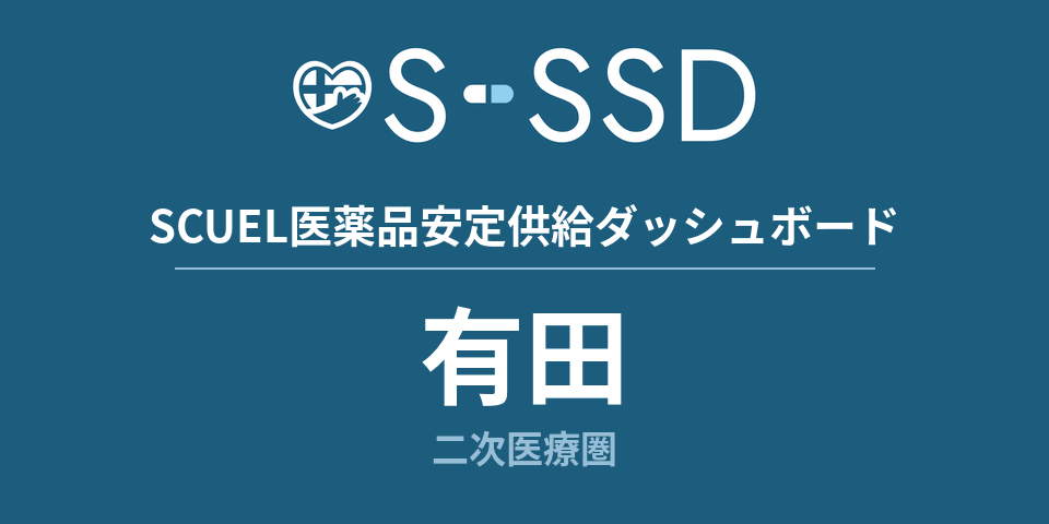 有田二次医療圏の医療・医薬品データ｜SCUEL医薬品安定供給ダッシュボード