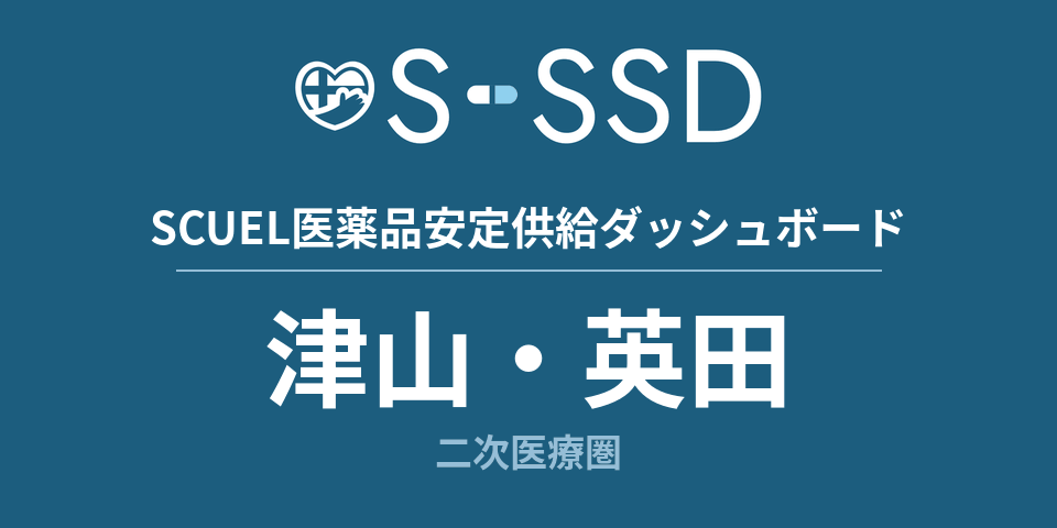 津山・英田二次医療圏の医療・医薬品データ｜SCUEL医薬品安定供給ダッシュボード