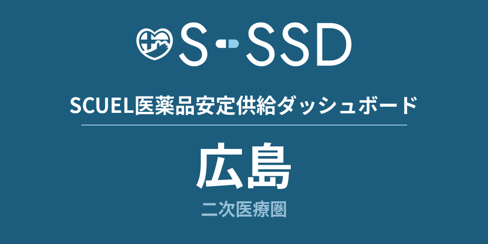 広島二次医療圏の医療・医薬品データ｜SCUEL医薬品安定供給ダッシュボード