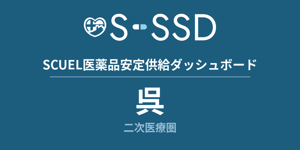 呉二次医療圏の医療・医薬品データ｜SCUEL医薬品安定供給ダッシュボード