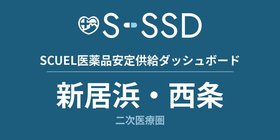 新居浜・西条二次医療圏の医療・医薬品データ｜SCUEL医薬品安定供給ダッシュボード