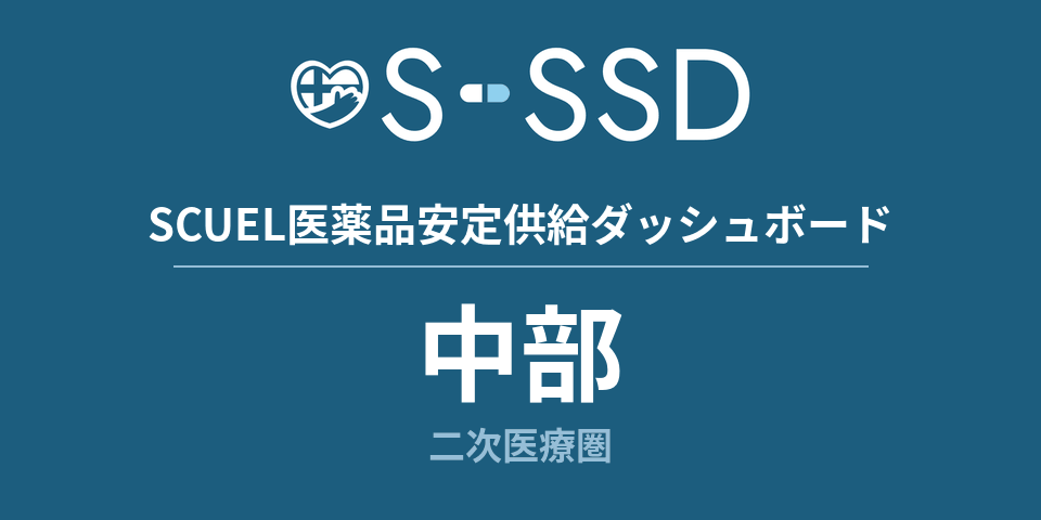 中部二次医療圏の医療・医薬品データ｜SCUEL医薬品安定供給ダッシュボード