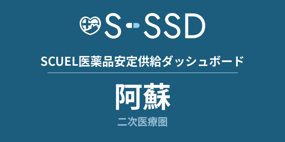 阿蘇二次医療圏の医療・医薬品データ｜SCUEL医薬品安定供給ダッシュボード