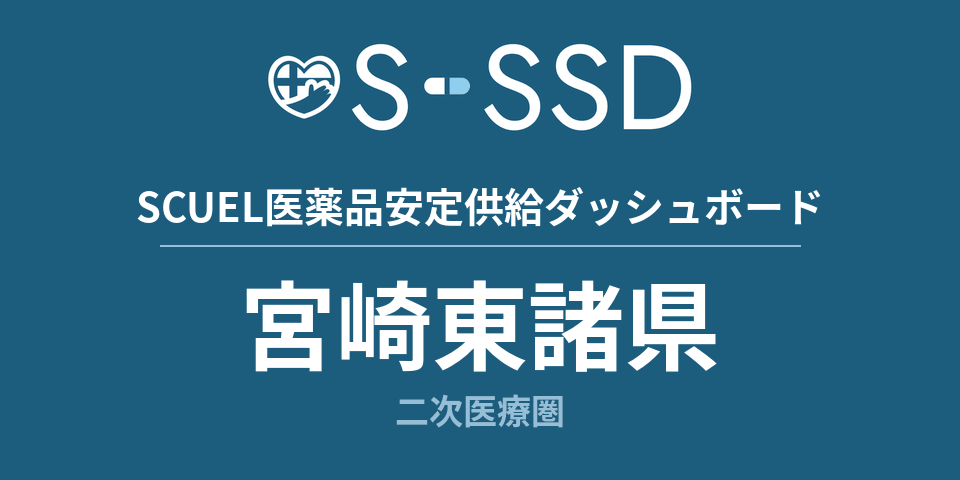 宮崎東諸県二次医療圏の医療・医薬品データ｜SCUEL医薬品安定供給ダッシュボード