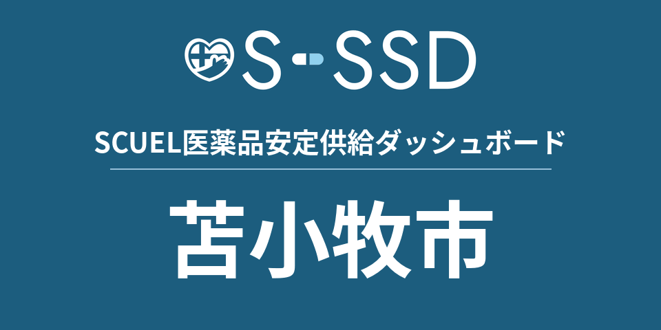 苫小牧市の医療・医薬品データ｜SCUEL医薬品安定供給ダッシュボード