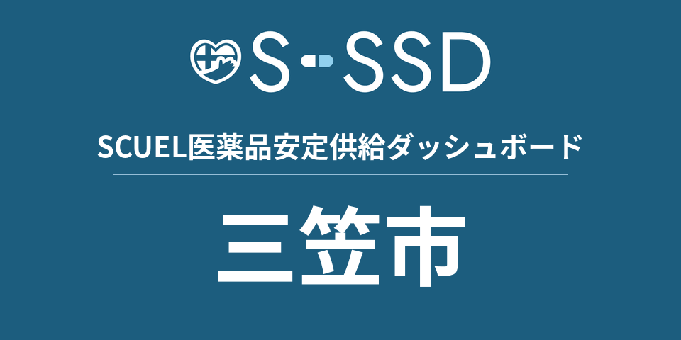 三笠市の医療・医薬品データ｜SCUEL医薬品安定供給ダッシュボード