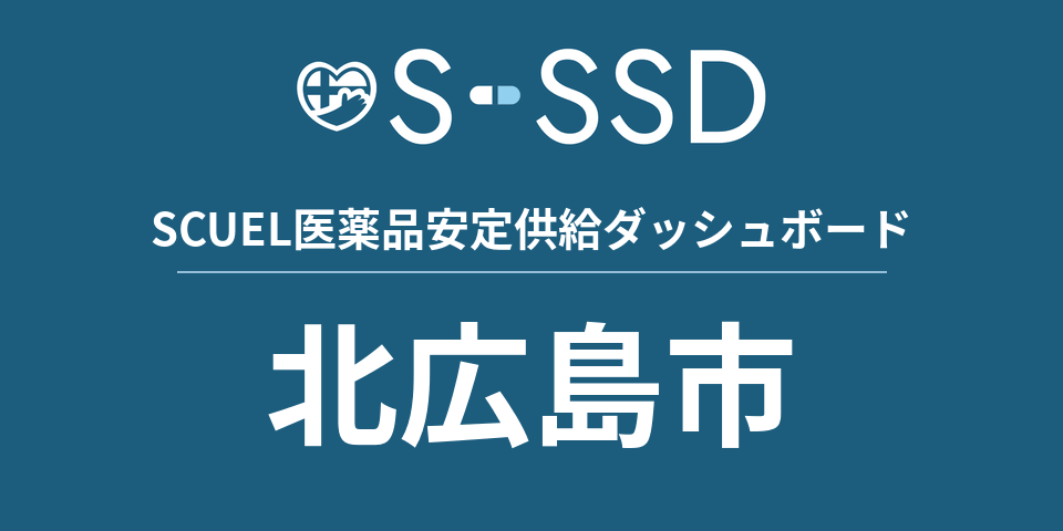 北広島市の医療・医薬品データ｜SCUEL医薬品安定供給ダッシュボード