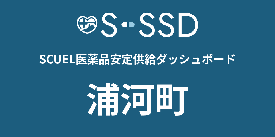 浦河町の医療・医薬品データ｜SCUEL医薬品安定供給ダッシュボード