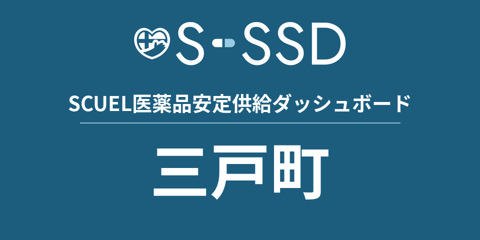 三戸町の医療・医薬品データ｜SCUEL医薬品安定供給ダッシュボード