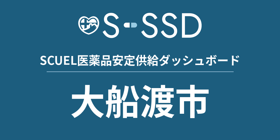 大船渡市の医療・医薬品データ｜SCUEL医薬品安定供給ダッシュボード