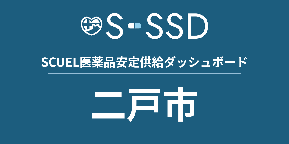 二戸市の医療・医薬品データ｜SCUEL医薬品安定供給ダッシュボード