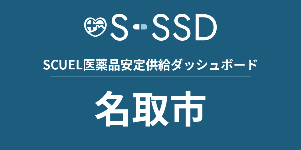 名取市の医療・医薬品データ｜SCUEL医薬品安定供給ダッシュボード
