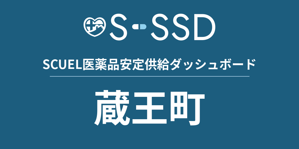 蔵王町の医療・医薬品データ｜SCUEL医薬品安定供給ダッシュボード