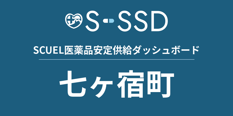 七ヶ宿町の医療・医薬品データ｜SCUEL医薬品安定供給ダッシュボード