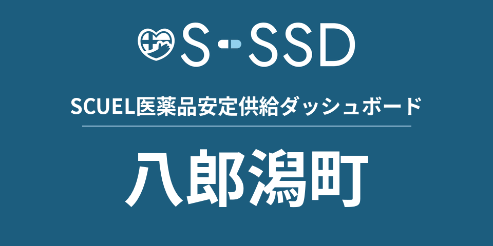 八郎潟町の医療・医薬品データ｜SCUEL医薬品安定供給ダッシュボード
