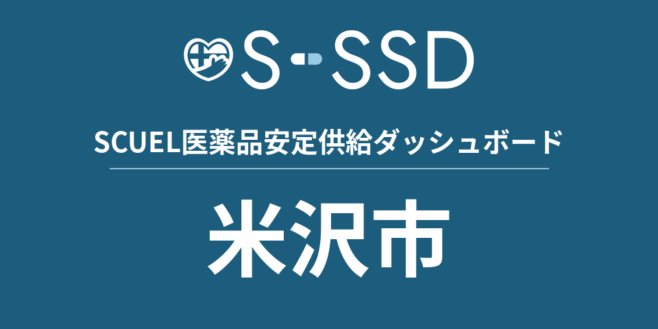 米沢市の医療・医薬品データ｜SCUEL医薬品安定供給ダッシュボード