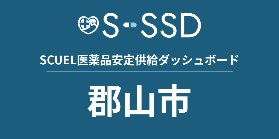 郡山市の医療・医薬品データ｜SCUEL医薬品安定供給ダッシュボード
