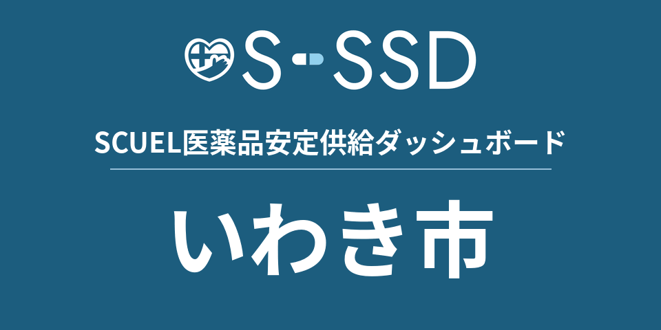いわき市の医療・医薬品データ｜SCUEL医薬品安定供給ダッシュボード