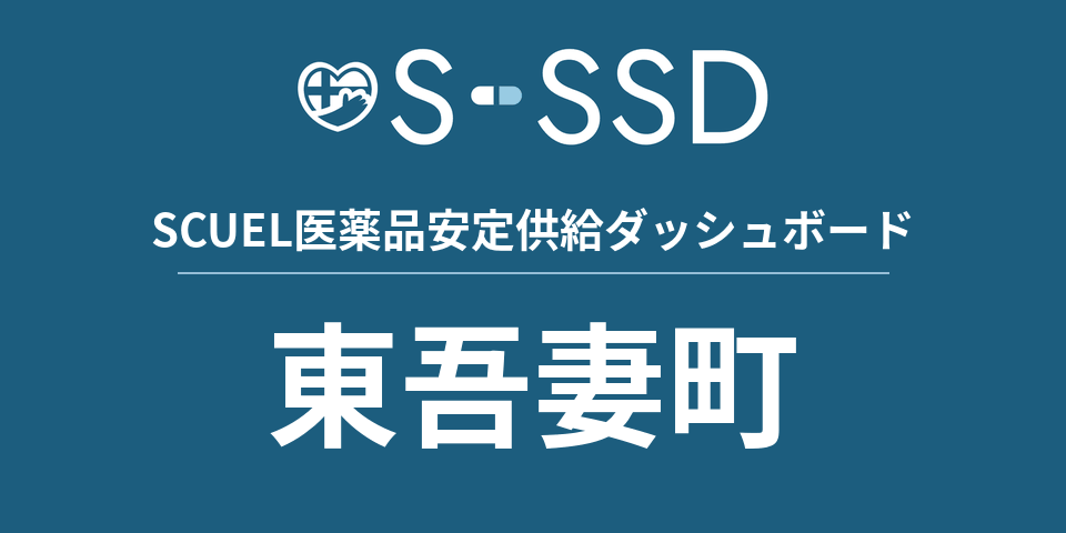 東吾妻町の医療・医薬品データ｜SCUEL医薬品安定供給ダッシュボード