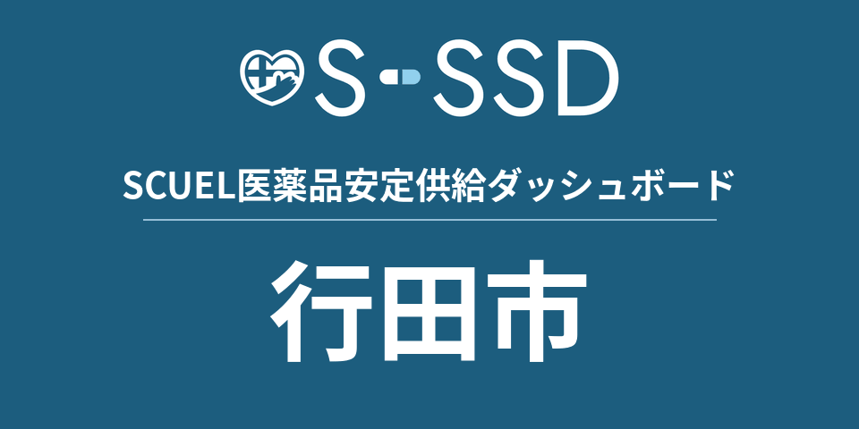 行田市の医療・医薬品データ｜SCUEL医薬品安定供給ダッシュボード