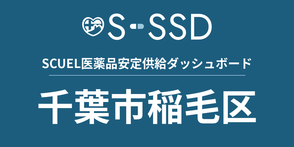 千葉市稲毛区の医療・医薬品データ｜SCUEL医薬品安定供給ダッシュボード